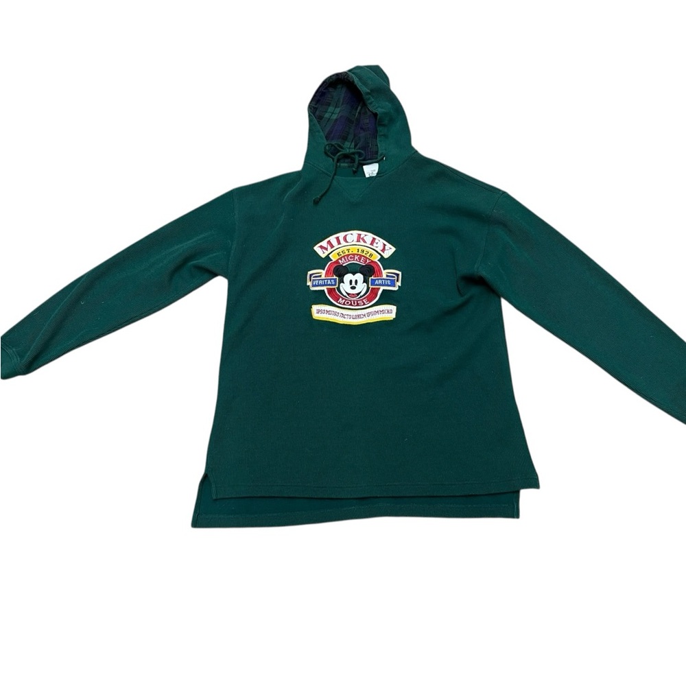 ULTRA VINTAGE Mickey Mouse Green Hoodie